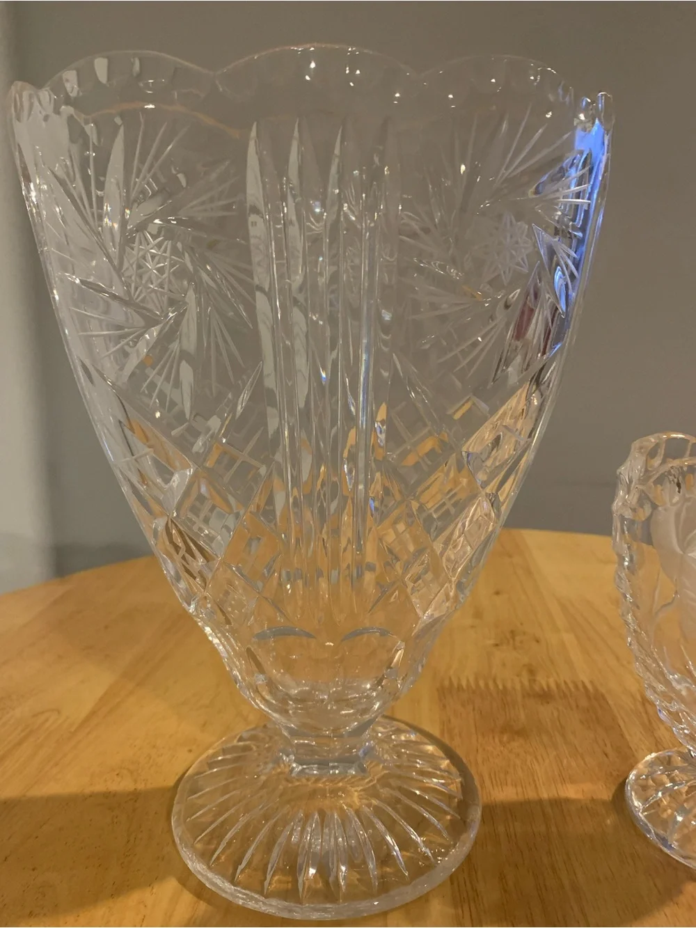 Two Crystal Vases